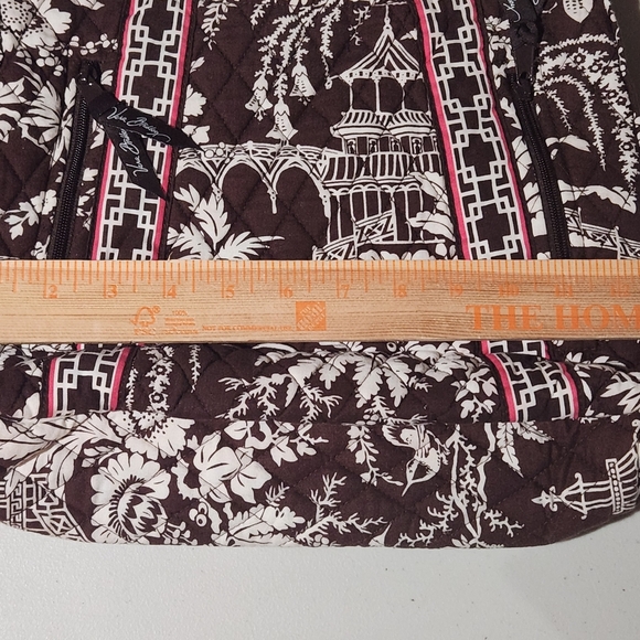 Vera Bradley Brown and White Quilted Bag - Picture 15 of 16